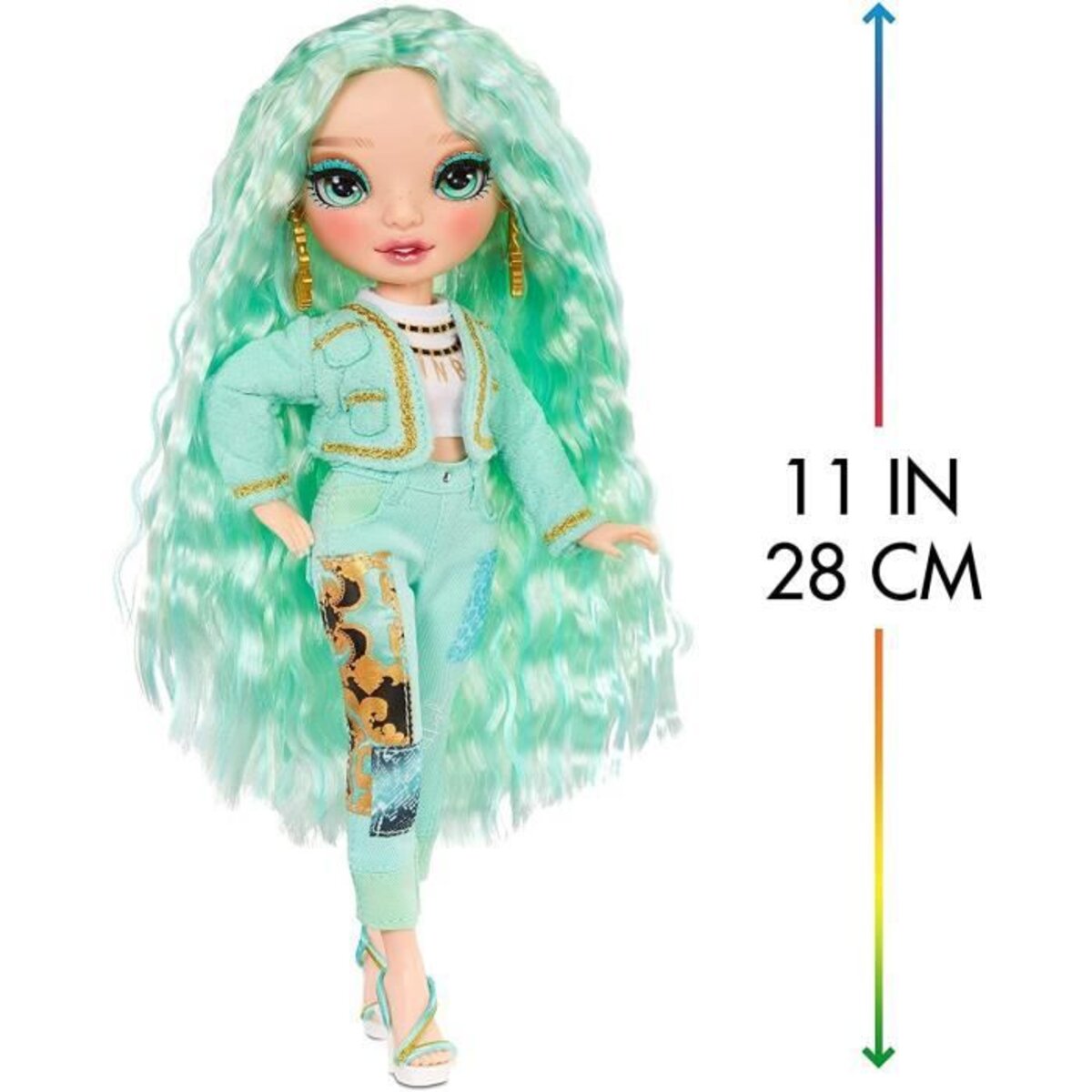 Rainbow high - poupée mannequin 28cm - mint - La Poste
