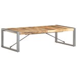 vidaXL Table basse 140x70x40 cm Bois de manguier brut