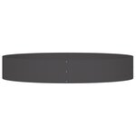 vidaXL Grand Pot en Métal Noir Noir Métal Grand