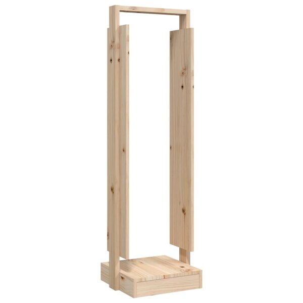 vidaXL Porte-bûches 33 5x30x110 cm Bois massif de pin