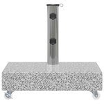 vidaXL Socle de parasol Gris clair 45x25x8 3 cm Granite