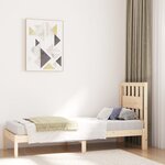 vidaXL Cadre de lit sans matelas bois massif