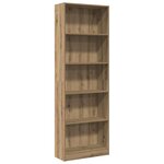 vidaXL Bibliothèque Chêne Artisian 60x24x176 cm Bois d'ingénierie