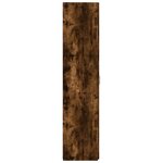 vidaXL Buffet haut chêne fumé 50x42 5x185 cm bois d'ingénierie