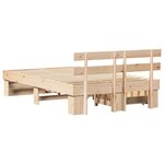 vidaXL Lit avec tiroirs - 135 x 190 cm - Bois de pin massif