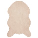 vidaXL Tapis en Fourrure Synthétique de Lapin Olite Taupe 60 x 90 cm