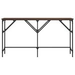 vidaXL Table console chêne marron 140x29x75 cm bois d'ingénierie