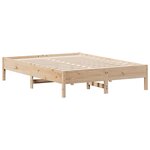 vidaXL Cadre de lit sans matelas 120x190 cm bois de pin massif