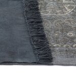 Vidaxl tapis kilim coton 160 x 230 cm avec motif gris