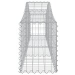vidaXL Paniers à gabions arqués 12 Pièces 200x30x40/60 cm Fer galvanisé