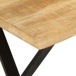 vidaXL Banc avec bord vivant 105 cm bois de manguier massif