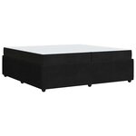 vidaXL Cadre de lit avec matelas Noir 200 x 200 cm Velours