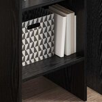vidaXL Bibliothèque Chêne noir 40 x 35 x 180 cm Bois d'ingénierie