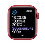 Apple Watch Series 6 GPS + Cellular, 40mm Boîtier en Aluminium PRODUCT(RED) avec Bracelet Sport PRODUCT(RED)