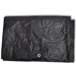 Vidaxl housses de salon de jardin 2 pièces rotin 10 œillets 240 x 140 cm