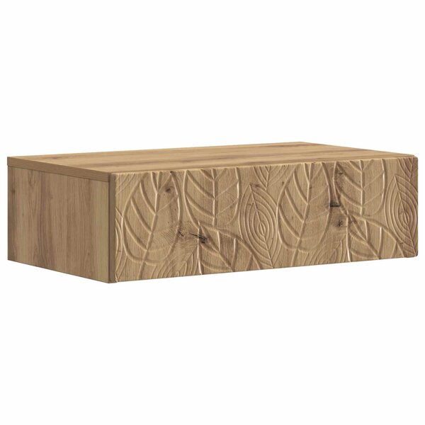 vidaXL Table d'appoint murale 87 5 x 34 5 x 17 cm Bois d'ingénierie