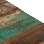 vidaXL Table basse argenté inox et bois de récupération massif