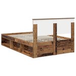 vidaXL Cadre de lit Bois ancien 120 x 200 cm Bois d'ingénierie