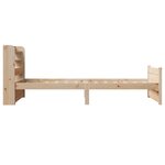vidaXL Cadre de lit avec tête de lit sans matelas 100x200 cm