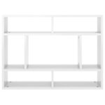 vidaXL Étagère murale Blanc brillant 75x16x55 cm Bois d'ingénierie