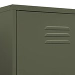 vidaXL Garde-robe Vert olive 90x50x180 cm Acier