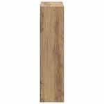 vidaXL Meuble de lavabo mural Chêne artisanal 35 x 20 x 81 cm