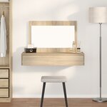 vidaXL Table de Maquillage Suspendue Chêne Sonoma 100x40x70 cm