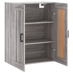 vidaXL Armoire murale sonoma gris 69 5x34x90 cm bois d'ingénierie