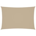 vidaXL Voile de parasol Tissu Oxford rectangulaire 3x5 m Beige