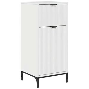 vidaXL Cabinet de salle de bain Blanc brillant 39.5 x 36 x 88 cm