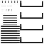 vidaXL Portant de bois de chauffage Noir mat 50x28x94 cm Acier