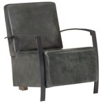 vidaXL Chaise de canapé marron délavé cuir véritable
