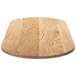vidaXL Dessus de table 140x60x2 cm bois de chêne massif ovale
