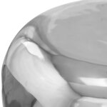 vidaXL Table basse aluminium 50x50x30 cm argenté