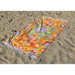 Happiness serviette de plage zabrina 100x180 cm orange