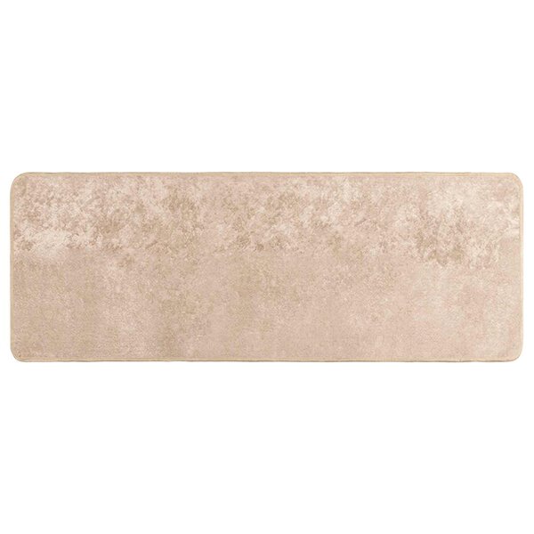 vidaXL Coureur de Tapis MARSA Beige 100 x 250 cm Polyester et PVC