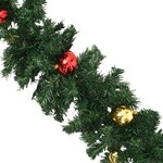 Vidaxl guirlande de noël décorée avec boules 10 m