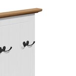 vidaXL Armoire de couloir avec crochets BODO blanc marron 50x40x157 cm