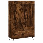 vidaXL Buffet haut chêne fumé 69 5x31x115 cm bois d'ingénierie