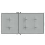 vidaXL Coussins de chaise à dossier bas lot de 4 gris clair mélangé