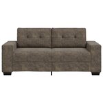 Canapé Love Seat vidaXL Gris Foncé 140 cm en Cuir Synthétique