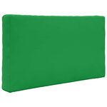 vidaXL Coussin de canapé d'extérieur 3 Pièces Vert Polyester