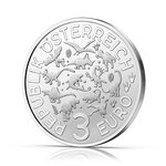 Pièce de monnaie 3 euro Autriche 2022 – Microraptor