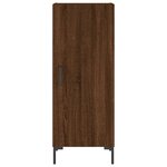 vidaXL Buffet Chêne marron 34 5x34x90 cm Bois d'ingénierie