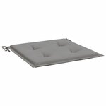 vidaXL Coussins de chaise de jardin lot de 2 gris 50x50x4 cm