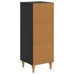 vidaXL Buffet Noir 33 x 34 5 x 90 cm Bois d'ingénierie