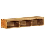 VidaXL Meuble TV mural 100x30x19 cm bois massif d'acacia