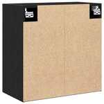 Armoire murale en chêne noir vidaXL - 60x30x60 cm  Fabriquée en bois d'ingénierie