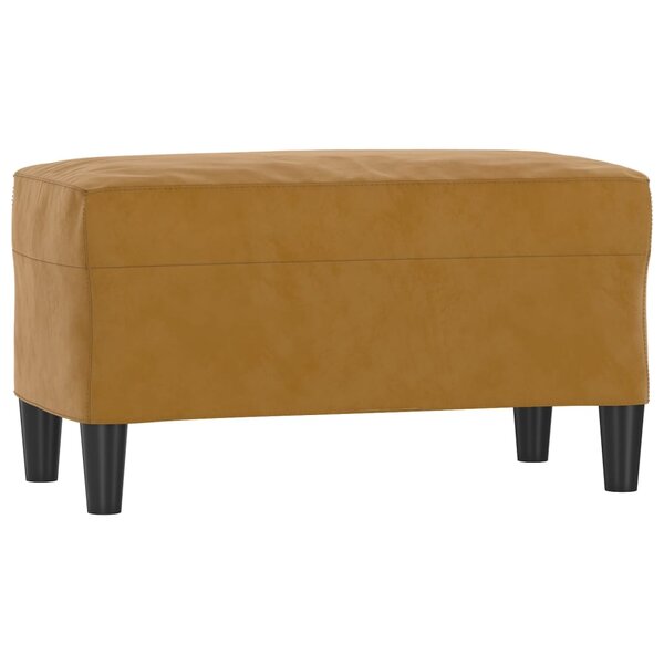 Banc banquette marron 70 x 35 x 41 cm velours 02_0010690