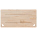 vidaXL Dessus de bureau blanc 80x40x2 5 cm bois massif de pin